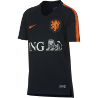 Nike Nederland Breathe Squad Trainingsshirt 2018-2020 Kids Black Safety Orange