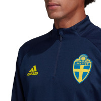 adidas Zweden Trainingstrui 2020-2021 Donkerblauw