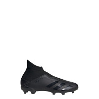 adidas PREDATOR 20.3 LL Gras Voetbalschoenen (FG) Zwart Zwart Grijs Kids