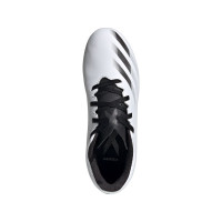 adidas X GHOSTED.4 Gras / Kunstgras Voetbalschoenen (FxG) Kids Wit Zwart Zilver