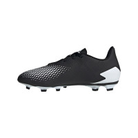 adidas PREDATOR 20.4 Gras / Kunstgras Voetbalschoenen (FxG) Zwart Wit Zwart