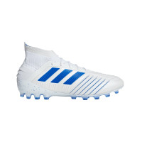 adidas PREDATOR 19.1 AG Kunstgras Voetbalschoenen Wit Blauw