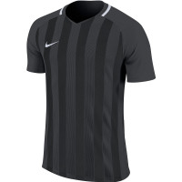 Nike Striped Division III Voetbalshirt Antraciet Zwart Kids