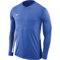 Nike Dry Tiempo Premier Voetbalshirt Lange Mouwen Kids Blauw Wit