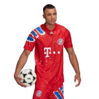adidas Bayern Munchen HUFC Voetbalshirt Rood Wit
