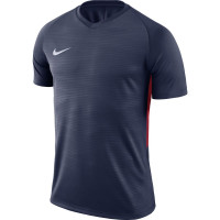 Nike Dry Tiempo Premier Voetbalshirt Donkerblauw Rood