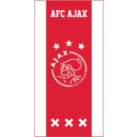 Ajax Handdoek Wit Rood Wit 50x100cm