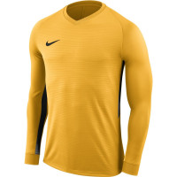 Nike Tiempo Premier Voetbalshirt Lange Mouwen Geel Zwart