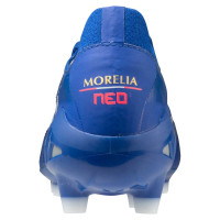 Mizuno Morelia Neo 3 Elite Reflex Gras Voetbalschoenen (FG) Blauw Wit