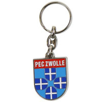 PEC Zwolle Sleutelhanger Verchroomd