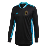 adidas Belgie Keepersshirt Lange Mouwen 2020 Zwart Blauw
