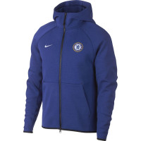 Nike Chelsea Tech Fleece Trainingspak Blauw Wit Zwart
