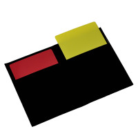 PIRI Sportec Rode/gele kaartenset in mapje