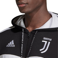 adidas Juventus FZ Hoodie Trainingspak 2019-2020 Zwart Wit