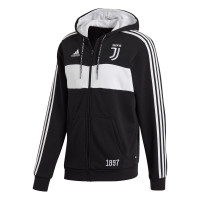 adidas Juventus FZ Hoodie Trainingspak 2019-2020 Zwart Wit