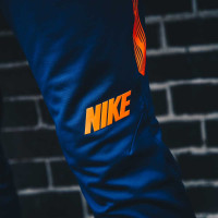 Nike Dry Squad Trainingspak Kids Donkerblauw Oranje