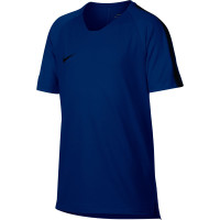 Nike Breathe Squad Trainingsshirt Kids Donkerblauw Zwart
