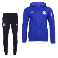 UMBRO Schalke 04 Trainingspak 2019-2020 Pro Fleece Blauw Donkerblauw