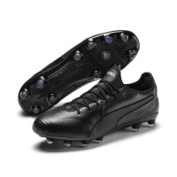 PUMA KING Pro Gras Voetbalschoenen (FG) Zwart Wit