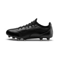 PUMA KING Pro Gras Voetbalschoenen (FG) Zwart Wit