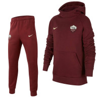 Nike AS Roma GFA Fleece Trainingspak 2019-2020 Kids Rood