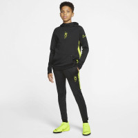 Nike CR7 Hoodie Trainingspak Kids Zwart Geel