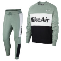 Nike AIR Crew Trainingspak Groen Wit Zwart