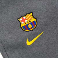 Nike FC Barcelona GFA Fleece Trainingspak 2020-2021 Kids Grijs Geel