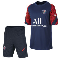 Nike Paris Saint Germain Strike Trainingsset 2020-2021 Kids Blauw Rood
