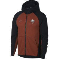 Nike AS Roma Tech Fleece Hoodie Zwart Oranje