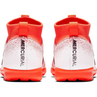Nike Mercurial Superfly 6 ACADEMY GS Turf Voetbalschoenen Kids Oranje Zwart Wit