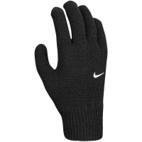 Nike Swoosh Knit Handschoenen 2.0 Kids Zwart Wit