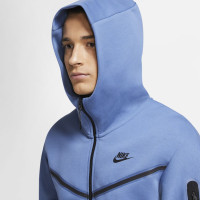 Nike Tech Fleece Vest Blauw Zwart