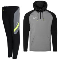Nike Dry Academy Hoodie Trainingspak Zwart Grijs Volt