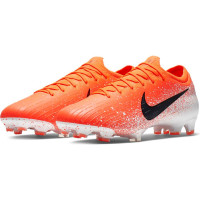 Nike Mercurial Vapor 12 ELITE Gras Voetbalschoenen (FG) Oranje Zwart