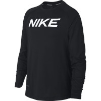 Nike Pro Ondershirt Lange Mouwen Kids Zwart Wit