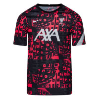 Nike Liverpool Dry Strike Trainingsshirt Pre-Match CL 2020-2021 Kids Zwart Rood