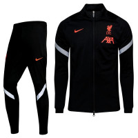 Nike Liverpool Strike Full-Zip Trainingspak CL 2020-2021 Zwart Grijs Rood