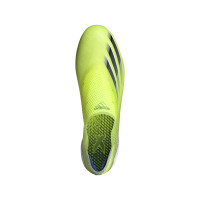 adidas X Ghosted+ Gras Voetbalschoenen (FG) Geel Zwart Blauw