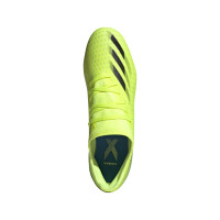 adidas X Ghosted.3 Gras Voetbalschoenen (FG) Geel Zwart Blauw