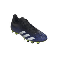 adidas Predator Freak.4 Gras / Kunstgras Voetbalschoenen (FxG) Blauw Wit Zwart