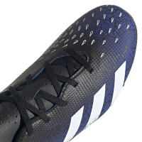 adidas Predator Freak.4 Gras / Kunstgras Voetbalschoenen (FxG) Blauw Wit Zwart