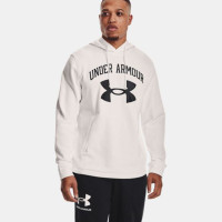 Under Armour Rival Terry Big Logo Hoodie Wit