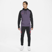 Nike Dri-FIT Academy Drill Training Hoodie Paars Zwart Felrood