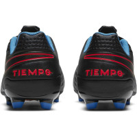 Nike Tiempo Legend 8 Academy Gras / Kunstgras Voetbalschoenen (MG) Kids Zwart Rood Blauw