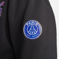Nike Paris Saint Germain X Jordan Fleece FZ Hoodie 2021 Zwart Paars