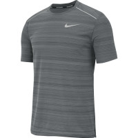 Nike Dri-FIT Miler Hardloopshirt Grijs Reflecterend