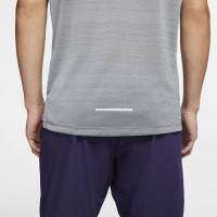 Nike Dri-FIT Miler Hardloopshirt Grijs Reflecterend