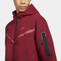 Nike Tech Fleece Vest Donkerrood Felrood
