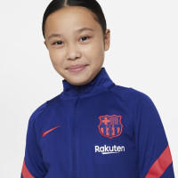 Nike FC Barcelona Strike Trainingspak 2021 Kids Blauw Rood